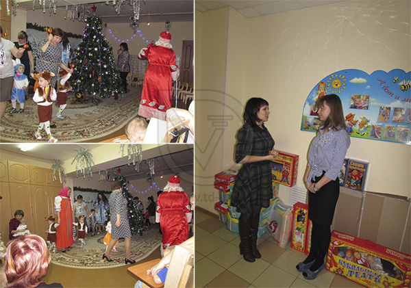 Сотрудники Торгового Дома «Вертикаль» поздравили воспитанников Дзержинского дома ребенка с Новым годом и Рождеством в Урени